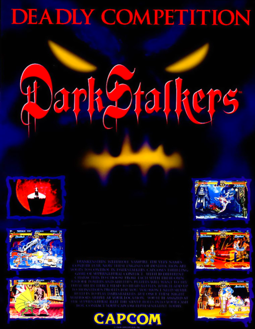 Darkstalkers - the night warriors (940705 USA) Arcade Game Cover